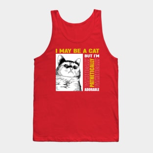 Pathetic Cat Meme Tank Top